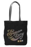 Shopper táska Superdry 	fekete	